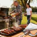 22" BBQ Blanket for Resting Meat, Waxed Canvas Insulated Smoker Bag, Meat Blanket for Juicy Brisket, Pork Shoulders, Turkey, Grilling Gifts for Men Dad