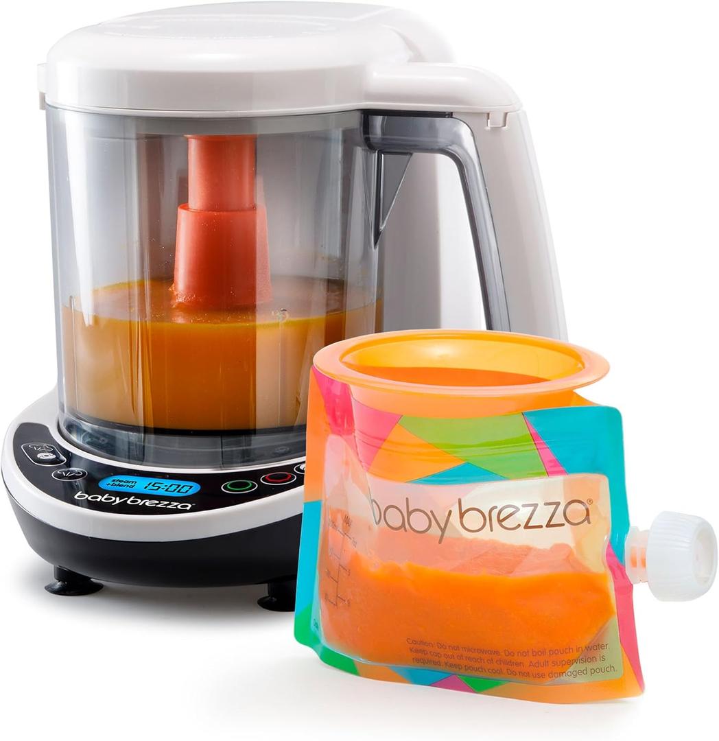 Baby Brezza One Step Baby Food Maker Deluxe - Steam + Blend Organic Food