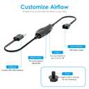 Graphics Card Cooling Fan, 3X 92mm Quiet Fans with 4-Pin to USB Speed Control, for GPU, Server Card, Graphics Card, Video Card, VGA Cooling