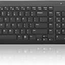 Lenovo 300 Wireless Combo Keyboard and Mouse, 2.4 GHz Nano USB-A Receiver, Batteries Included