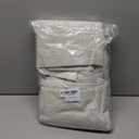 H.VERSAILTEX Linen Curtains 100% Blackout Curtains for Bedroom 90 inch Long Full Light Blocking Nature Linen Blended Window Curtains for Living Room Nickel Grommet (2 Panels, Natural)