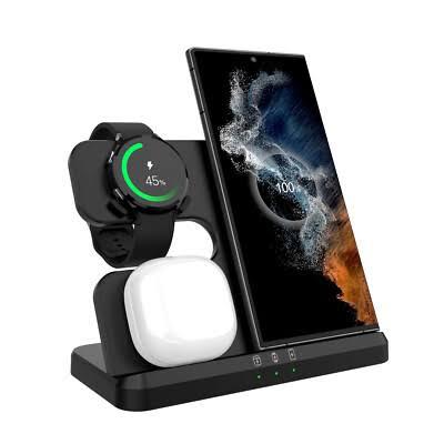 3in1 Wireless Charger Charging Dock For Samsung Galaxy Watch 7/6/5/4 S24+ Note20