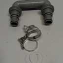 Pool Hose Connector with Valve, 1-1/4" or 1-1/2" Pool Hose Adapter for Filter Pump, ON/OFF Valve for Water Flow Control, Tight Fitting Coupler for Above-Ground Pool