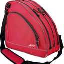 WOLT Ice Skate Bag - Roller Skate Bag, Inline Skate Bag with Adjustable Shoulder Strap for Both Youth and Adults. (red)