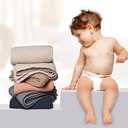 Lulu moon Muslin Quilt Blanket, Crib Blanket for Baby and Toddler,47x47 Inches( M-Blue)