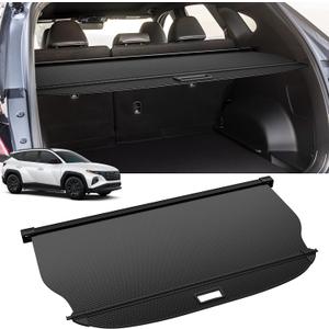 Octomo Retractable Cargo Cover for Hyundai Tucson 2021-2025 (Gas & Hybrid) - Security Shade Shield Trunk Luggage Cover, Black - Compatible with Hyundai Accessories