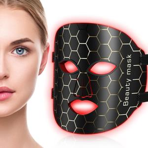Red Light Mask For Face, 7 Colors LED Face Mask Light, LED Light Mask for Facial Skin Care at Home and Travel