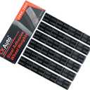 CKAuto 1/2oz, 0.5oz, Ultra Slim Low Profile, Black, Adhesive Stick On Wheel Weights, 12 oz/ 0.75 lb/Box, OEM Quality, (24pcs)