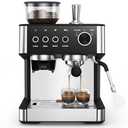 Electactic 20 Bar Espresso Machine with Built-in Anti-Clog Coffee Grinder