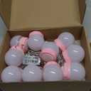 Consciot LED Vanity Lights for Mirror, Hollywood Style Vanity Light with 10 Dimmable Bulbs, Adjustable Color & Brightness, USB Cable, Mirrors Lights Stick on for Makeup Table Dressing Room Mirror (Pink)