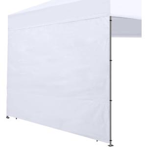 Instant SunWall for 10x10 Pop Up Canopy, Canopy Walls 10x10 for Outdoor Instant Canopies,1 Pack Sidewall Only (White) (Silver-coated White)