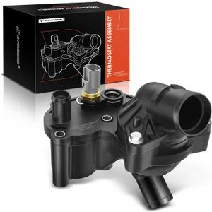 A-Premium - Coolant Thermostat and Housing Assembly with Sensor- Compatible with Ford, Mercury - 4.0L V6 - Explorer, Sport Trac, Mountaineer - 2002-2010 - Replaces 2L2Z8592AA, 2L2Z8592BA