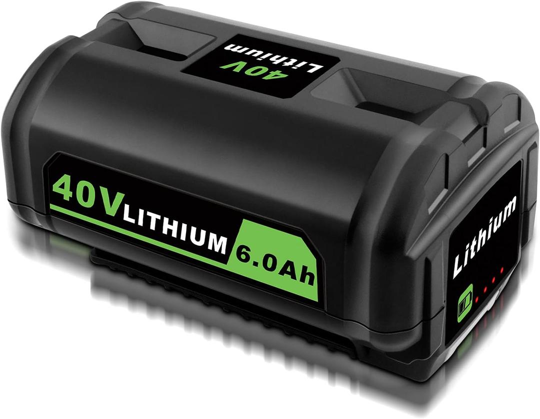 40V 6000mAh Lithium-ion Battery Replacement for Ryobi 40-Volt Collection Cordless Power Tools OP4040 OP4026 OP4030 OP4050 OP4060A Compatible with Ryobi 40V Battery