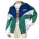 Floette Retro Colorblocked Track Jacket Windbreaker Jacket Athletic Hip Hop Outdoor Windproof Coat No Size