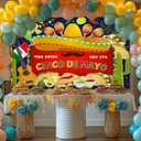 Cinco De Mayo Backdrop 10x8ft Mexican Fiesta Party Decorations May 5th Photography Background Mexico Carnival Backdrops for Birthday Baby Shower Photo Booth Props