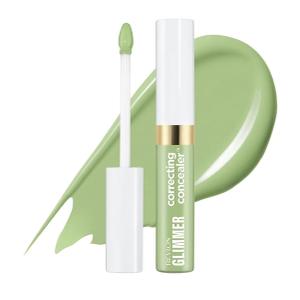 Revlon Glimmer Correcting Concealer, Liquid Under Eye Makeup, Made with Caffeine, Vitamin C, & Stevioside, 100 Green, 0.3 fl oz