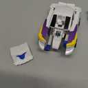 Blue Robot Car Transformer Toy, Transforming Cars 2-Pack to Unicorn, Magnetic Vehicle Toy Gift for Boys Age 3-8