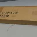 SEEYE 2 Inch Faux Wood Blinds for Indoor Windows with Crown Valance, Cordless Room Darkening Window Blind, 29" W x 60" H, Horizontal Wooden Shades for Bedroom, Kitchen, Office, Doors, White