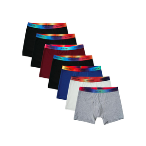 INNERSY Boys' Boxer Briefs Cotton Breathable Underwear L (12-14 Y)7 Pack