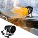 Portable Car Heater for Vehicle, 12V 100W Portable Fast Heating Defroster Automobile Windshield Fast Heaters Car Heater That Plugs into Cigarette Lighter for Car, SUV, Trucks, Round heads