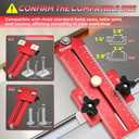 Saker Thin Rip Jig Table Saw Jig Guide, Making Repetitive Narrow Strip Cuts, Fit for 3/4" x 3/8" Slots, for Table Saw Band Saw Router Table
