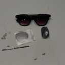 AI Smart Glasses with Camera, 8MP HD Bluetooth Camera Glasses, 1080P Video Recording Sunglasses for Women Men, Real Time Translation, Voice Assistant, Open-Ear Audio for Travel, Work Vlog (3 lenses) (Piano black)