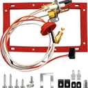 Pilot Assembly for Water Heater Replacement Kit Compatible with Rheem Ruud Richmond SP20824 SP20754 SP21058 SP20800, Complete NG/LP Universal Set with Thermopile, Spark Igniter & Flame Arrestor