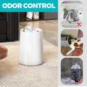 2.1Gallon Small Bathroom Trash can with lid, White