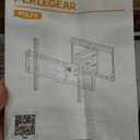 Perlegear UL Listed Full Motion TV Wall Mount for 42-90" TVs up to 132lbs, Heavy Duty TV Mount with Dual Articulating Arms, Tool-Free Smooth Tilt, Swivel, Fits 16" Studs, Max VESA 600x400mm, PGLF8