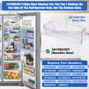 241505301 Refrigerator Door Shelf Bin Replacement 16.5Width x 4.8Depth 2 Liter Compatible with Frigidaire Kenmore PS976745 1056476 AP3769131 241505300 FGHC2331PF FGSC2335T