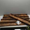upsimples Floating Shelves for Wall, Wall Shelves for Decor Storage Set of 5, Wall Mounted Wood Shelf for Bedroom, Living Room, Bathroom, Kitchen, Picture Ledge Shelf, Brown