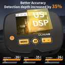 Upgraded Metal Detector for Adults Professional - High Accuracy Gold Finder with DSP Chip & 10" IP68 Waterproof Search Coil, 12" Deep Detection and 60" Adjustable Length for Beach & Yard