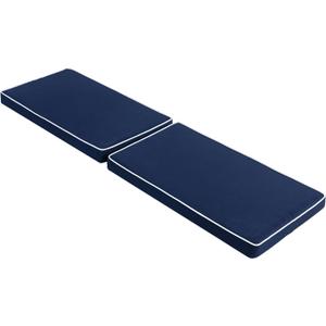 2PCS Waterproof Boat Seat Cushion Set, 56x15.6x2.8 Inch, Small