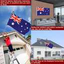 Australia Australian Flag 3x5 Outdoor Double Sided- Heavy Duty Australian National Flags for wall with 2 Brass Grommets 4 Rows Stitched Australian Decorations