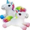 ArtCreativity Mini Plush Unicorn Stuffed Animals, 7 Inch Set of 2, Soft and Cuddly Unicorn Toys for Girls and Boys, Cute Home, Bedroom, and Nursery Decor, Princess Gifts for Kids,