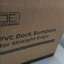 OCEANBROAD Boat Bumpers for Docking, Boat Dock Bumpers for Edge & Side, Marine Fender Guard with Stainless Steel Hardware, UV-Resistant PVC, Vertical Dock Protection for Straight Edge Installation