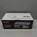 JoyMech Yogurt Maker Machine, 8 Glass Jars with Lids Reusable for Yoghurt, Oatmeal, Pudding, or Jello, Food-Grade Martial, One-touch Control, Homemade Yogurt (8 x 6-Ounce Containers)