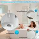 Portable Spa Bubble Bath Mat with Remote,6-Speed Adjustable Bubbles & Non-Slip Suction Cups,Full Body Waterproof Bubble Mat for Bathtub to Relieve Muscle Fatigue, Stress & Improve Circulation