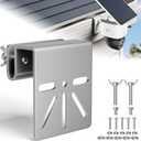 Gutter Mount for Security Cameras,Stainless Steel Eufy Camera Mount,No Drill Universal Mounting Bracket Compatible with Eufy S340/SoloCam E30, Reolink TrackMix, Tapo C425 & Solar Panels (silver-1)