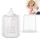 Baby Bottle Warmer, Fast Baby Milk Warmer with Timer, 8-in-1 Baby Milk Warmer with Digital Display, Night Light for Nighttime Breastfeeding, Bottle Warmer for All Bottles with Sterilizing Keep Warm