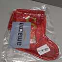 Personalized Christmas Stockings with Initials, 20 Inches Large Red Velvet Embroidered Monogram Xmas Stocking for Family Holiday Party Gifts Fireplace Decor (Letter S)