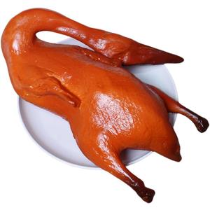 U-plumbuy Luxe Artificial Lifelike Roast Duck Model Realistic Artificial Chinese Food Decoration Photograph Props for Christmas Story Themed Dinner Decoration