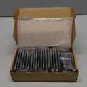 JIW 18 Pack Matte Black Door Hinges 3.5 Inch Rounded 5/8" Radius Corners Flat Iron Interior Hinges 3 1/2" Residential Standard Hardware for Bedroom Bathroom Indoor Doors Home Essentials