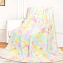 MUGD Blankets Fuzzy Soft Fleece Throw Blanket Cozy Soft Warm Throw Blanket for Bed (Throw(50"x70"/ 130x150cm), Yellow Color)