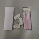 Flamingo Shaving Razor Set for Women - Original Razor Handle, 4 Blade Refills, and Shower Holder - Rose