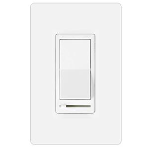 BESTTEN Dimmer Light Switch, 3 Way or Single Pole LED Slide Dimmer Switch, Compatible with LED Dimmable Lamp, CFL, Incandescent, Halogen Bulb, Screwless Wallplate Included, White