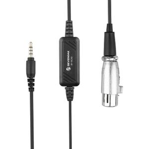 236''/6m Sevenoak XLR Female to 3.5mm Connector Microphone Mic Cable Adapter Adjustable Volume Mini Jack AUX Cord Audio Wire Compatible with iPad iPhone iPod Touch and Other Mobile Devices