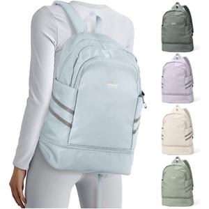 coofay Gym Backpack For Women Waterproof Backpack With Shoe Compartment Lightweight Travel Backpack Sports Backpacks Large Gym Bag