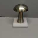 Portable LED Desk Lamp, Cordless Metal Table Lamp, 3-Color Touch Control Rechargeable Light, 3-Levels Brightness Room Decor, Bedside & Dining Room Light (Sliver) (Silver)