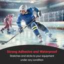 Sports Tape SportsTape Clear Hockey Tape - for Socks and Gear, Easy to Stretch and Tear (10 Pack), One Size